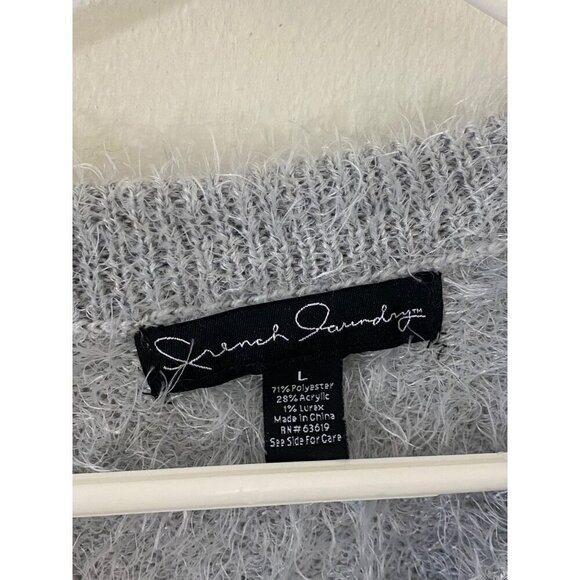 French Laundry Women's Grey Soft Polar Bear Long Sleeve Sweater - Large - Picture 3 of 12